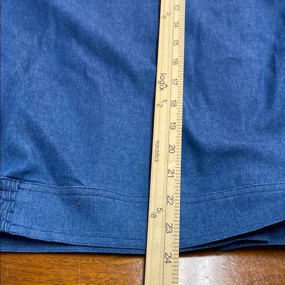 Alfred Dunner Petite Blue Floral Jacket Embroidered Women's Jean Size 14P - Picture 6 of 8